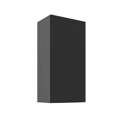 Hoher Wandschrank LUNARA – Breite 45 cm, Schwarz/Anthrazit