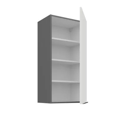 Hoher Wandschrank LUNARA – Breite 45 cm, Weiß/Anthrazit