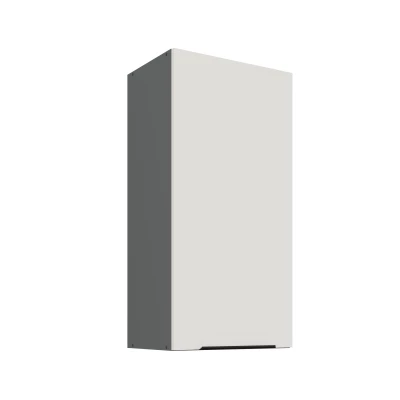Hoher Wandschrank LUNARA – Breite 45 cm, Weiß/Anthrazit