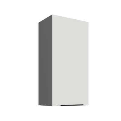 Hoher Wandschrank LUNARA – Breite 45 cm, Weiß/Anthrazit