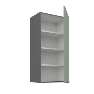 Hoher Wandschrank LUNARA – Breite 45 cm, Grün/Anthrazit