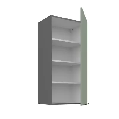 Hoher Wandschrank LUNARA – Breite 45 cm, Grün/Anthrazit