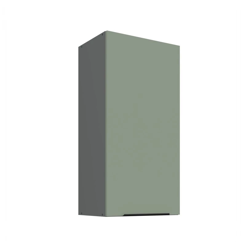 Hoher Wandschrank LUNARA – Breite 45 cm, Grün/Anthrazit