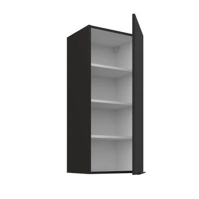 Hoher Wandschrank LUNARA – Breite 40 cm, schwarz