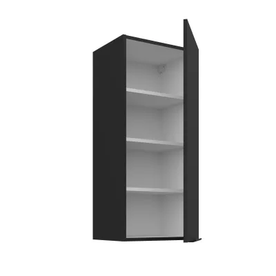 Hoher Wandschrank LUNARA – Breite 40 cm, schwarz