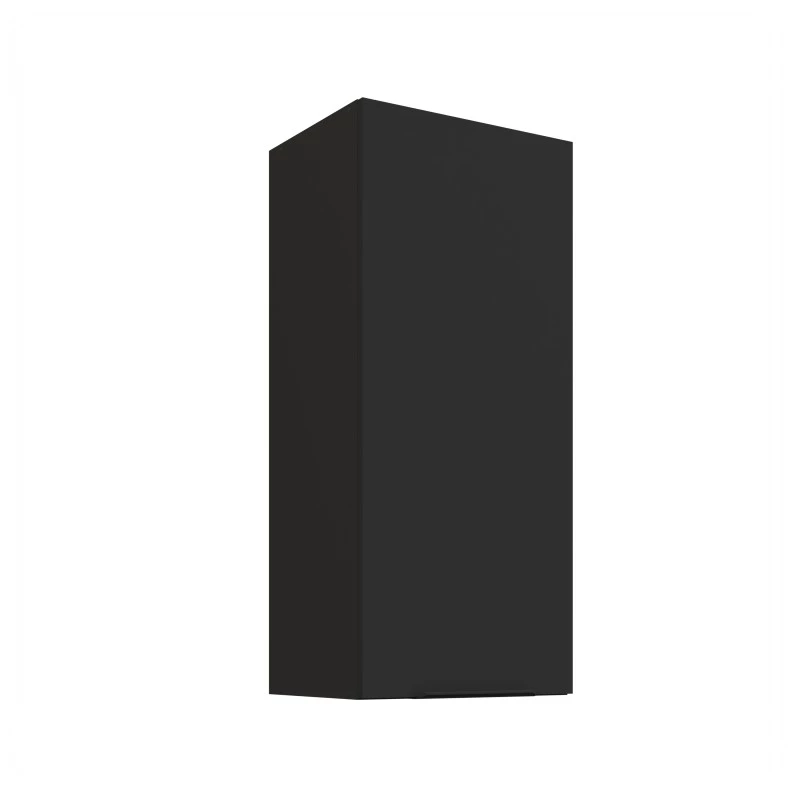 Hoher Wandschrank LUNARA – Breite 40 cm, schwarz