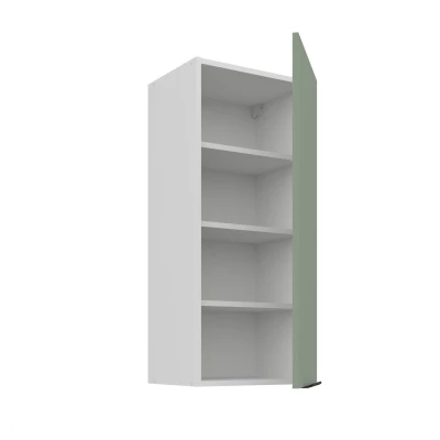 Hoher Wandschrank LUNARA – Breite 40 cm, grün/weiß