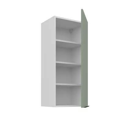 Hoher Wandschrank LUNARA – Breite 40 cm, grün/weiß