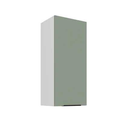 Hoher Wandschrank LUNARA – Breite 40 cm, grün/weiß