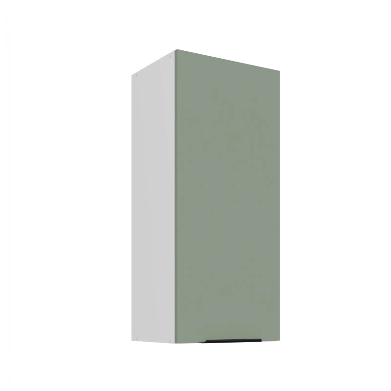 Hoher Wandschrank LUNARA – Breite 40 cm, grün/weiß