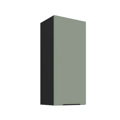 Hoher Wandschrank LUNARA – Breite 40 cm, grün/schwarz