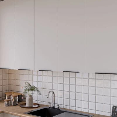 Hoher Wandschrank LUNARA – Breite 40 cm, weiß