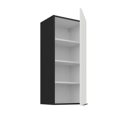 Hoher Wandschrank LUNARA – Breite 40 cm, weiß/schwarz
