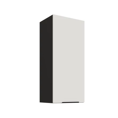 Hoher Wandschrank LUNARA – Breite 40 cm, weiß/schwarz