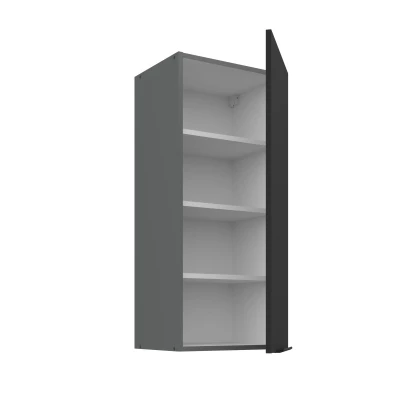 Hoher Wandschrank LUNARA – Breite 40 cm, Schwarz/Anthrazit