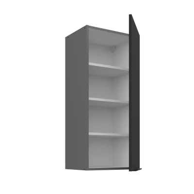 Hoher Wandschrank LUNARA – Breite 40 cm, Schwarz/Anthrazit