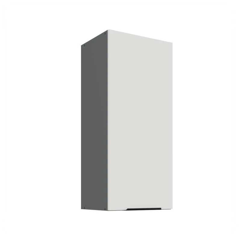 Hoher Wandschrank LUNARA – Breite 40 cm, Weiß/Anthrazit