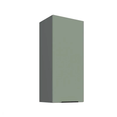 Hoher Wandschrank LUNARA – Breite 40 cm, Grün/Anthrazit