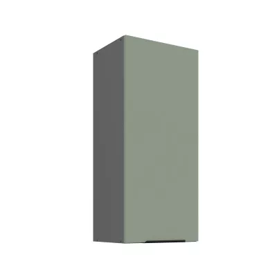 Hoher Wandschrank LUNARA – Breite 40 cm, Grün/Anthrazit