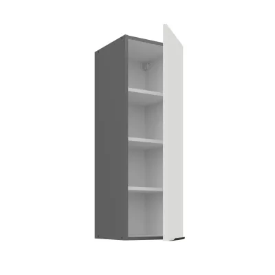 Hoher Wandschrank LUNARA – Breite 30 cm, Weiß/Anthrazit