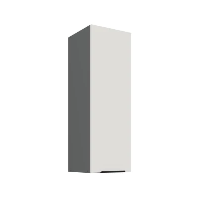 Hoher Wandschrank LUNARA – Breite 30 cm, Weiß/Anthrazit