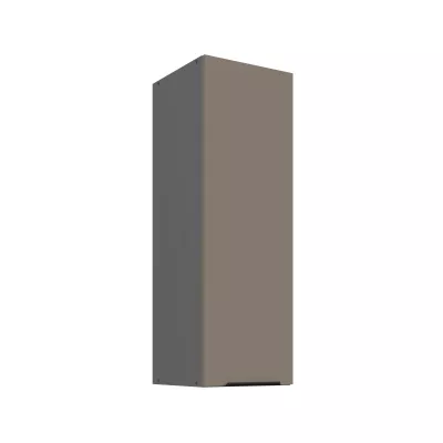Hoher Wandschrank LUNARA – Breite 30 cm, Dunkelbeige/Anthrazit