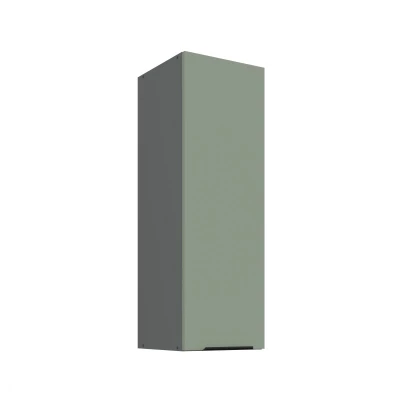 Hoher Wandschrank LUNARA – Breite 30 cm, Grün/Anthrazit