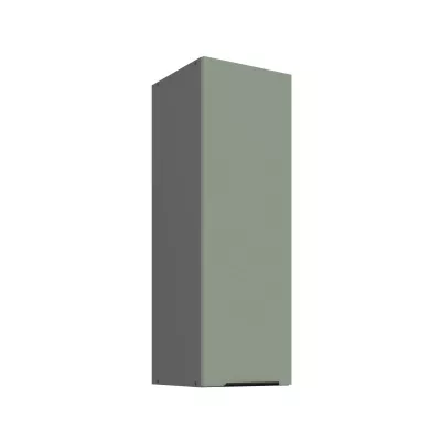 Hoher Wandschrank LUNARA – Breite 30 cm, Grün/Anthrazit