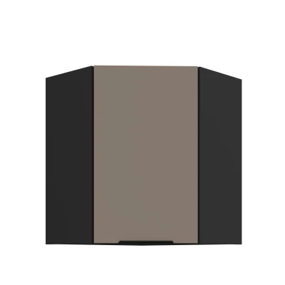 Oberschrank LUNARA 1 - 60x60 cm, dunkelbeige/schwarz