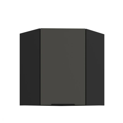 Oberschrank LUNARA 1 - 60x60 cm, Graphit/Schwarz