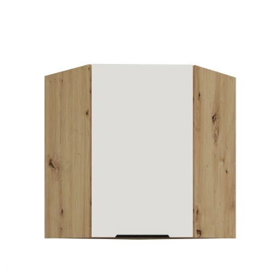 Oberschrank LUNARA 1 – 60 x 60 cm, weiß/Eiche handwerklich gefertigt