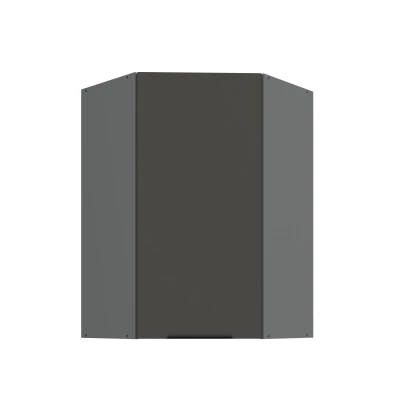Hoher Eckschrank LUNARA 1 - 60x60 cm, Graphit/Anthrazit