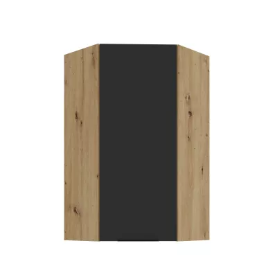 Hochschrank LUNARA 1 – 60 x 60 cm, Schwarz/Eiche Artisan