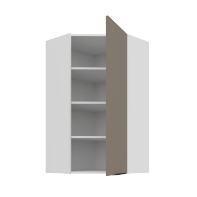Hochschrank LUNARA 1 – 60 x 60 cm, dunkelbeige/weiß
