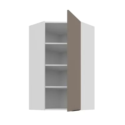 Hochschrank LUNARA 1 – 60 x 60 cm, dunkelbeige/weiß