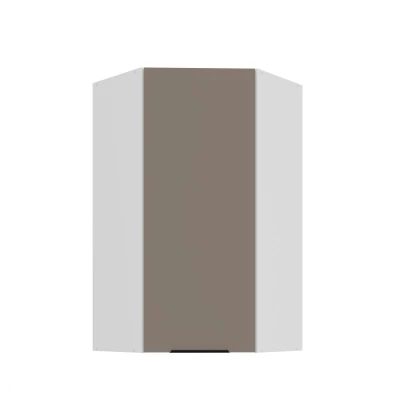 Hochschrank LUNARA 1 – 60 x 60 cm, dunkelbeige/weiß