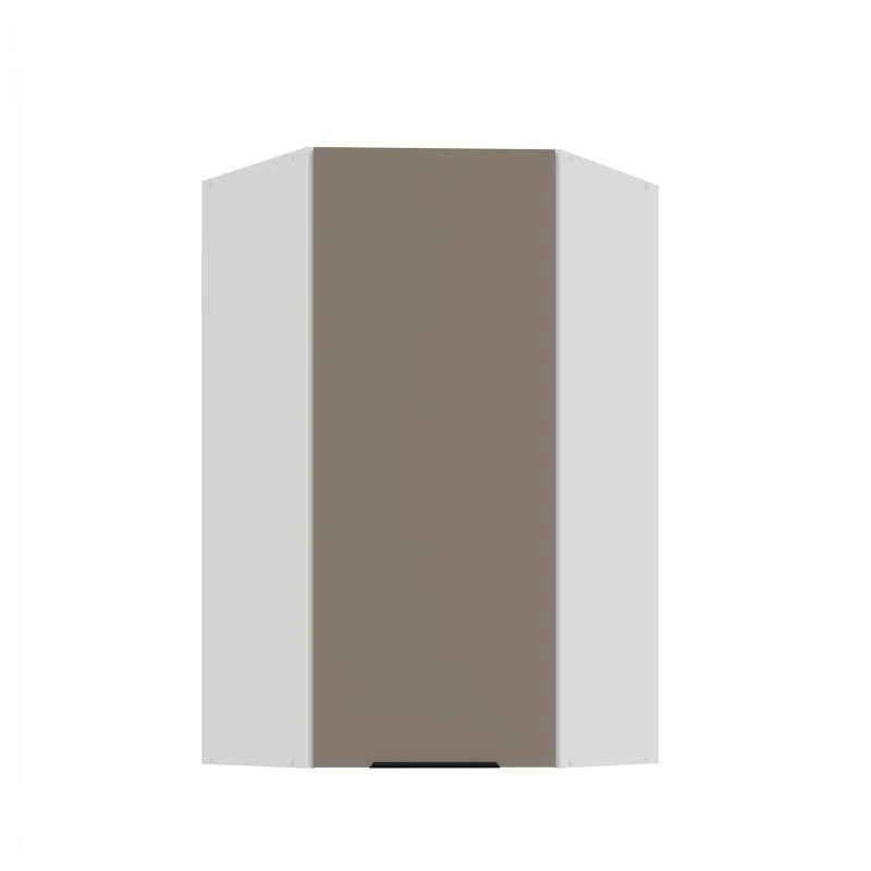 Hochschrank LUNARA 1 – 60 x 60 cm, dunkelbeige/weiß