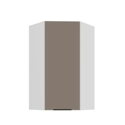 Hochschrank LUNARA 1 – 60 x 60 cm, dunkelbeige/weiß