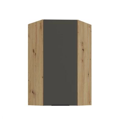 Hochschrank LUNARA 1 – 60 x 60 cm, Graphit/Eiche (Artisan).