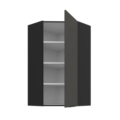 Hochschrank LUNARA 1 – 60 x 60 cm, Graphit/Schwarz