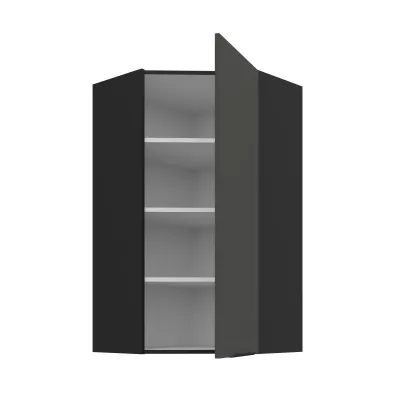 Hochschrank LUNARA 1 – 60 x 60 cm, Graphit/Schwarz