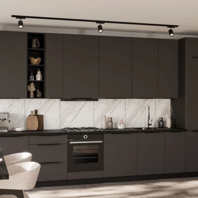 Hochschrank LUNARA 1 – 60 x 60 cm, Graphit/Schwarz