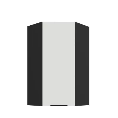 Hochschrank LUNARA 1 - 60x60 cm, weiß/schwarz