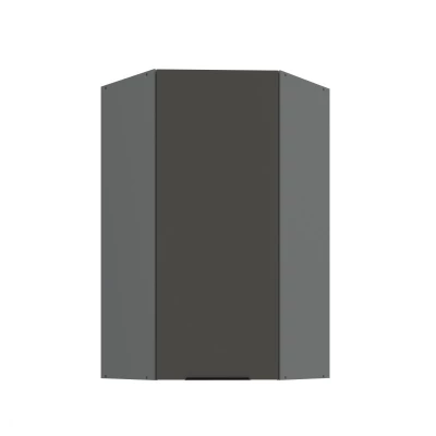Hoher Eckschrank LUNARA 1 - 60x60 cm, Graphit/Anthrazit