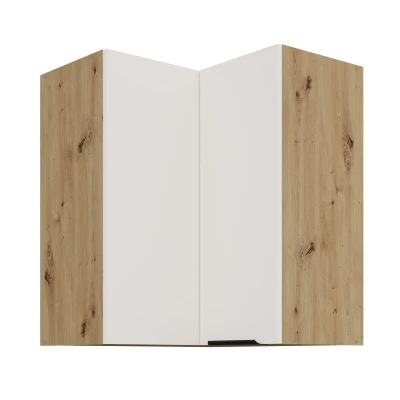 Oberschrank LUNARA 2 – 60 x 60 cm, weiß/Eiche handwerklich gefertigt