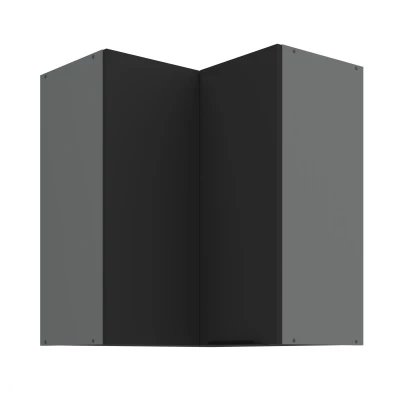 Oberschrank LUNARA 2 - 60x60 cm, schwarz/anthrazit