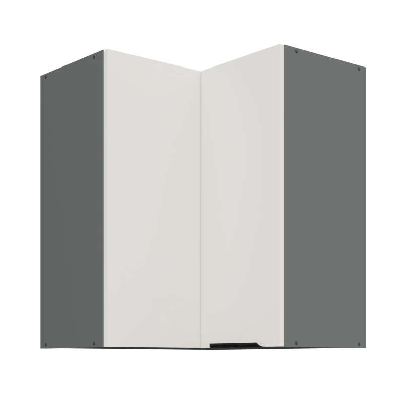 Oberschrank LUNARA 2 - 60x60 cm, weiß/anthrazit
