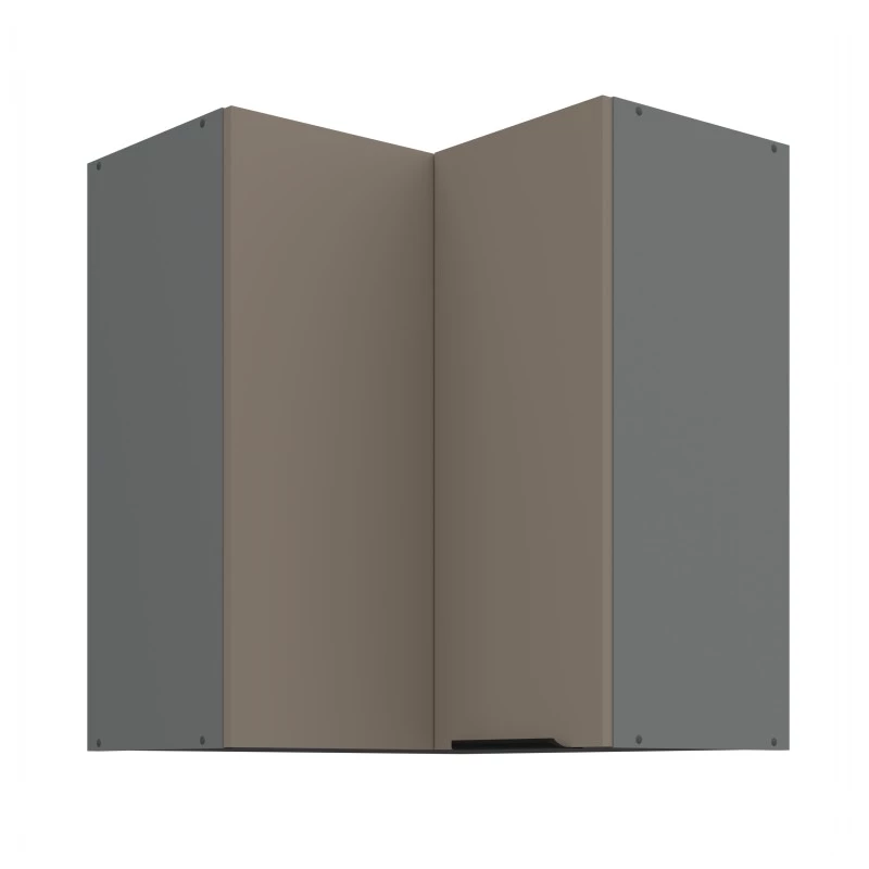 Oberschrank LUNARA 2 - 60x60 cm, dunkelbeige/anthrazit