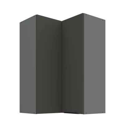 Hoher Eckschrank LUNARA 2 - 60x60 cm, Graphit/Anthrazit