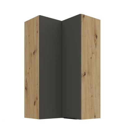 Hochschrank LUNARA 2 – 60 x 60 cm, Graphit/Eiche (Artisan)